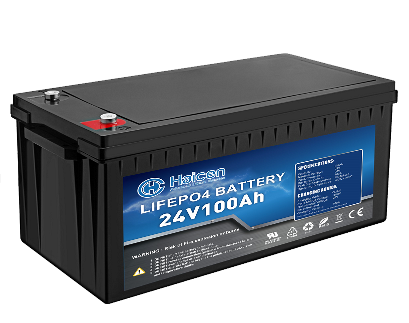 24v 100ah lithium lifepo4 battery