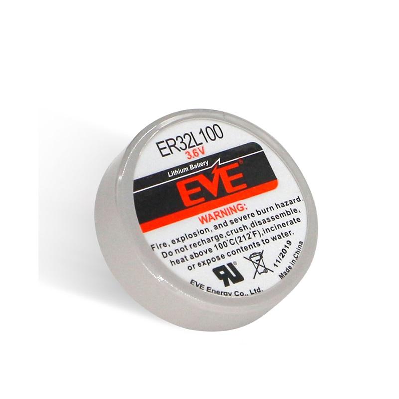 EVE ER32L100 3.6V Lithium Li/SOCl2 Button Battery Cell​ 