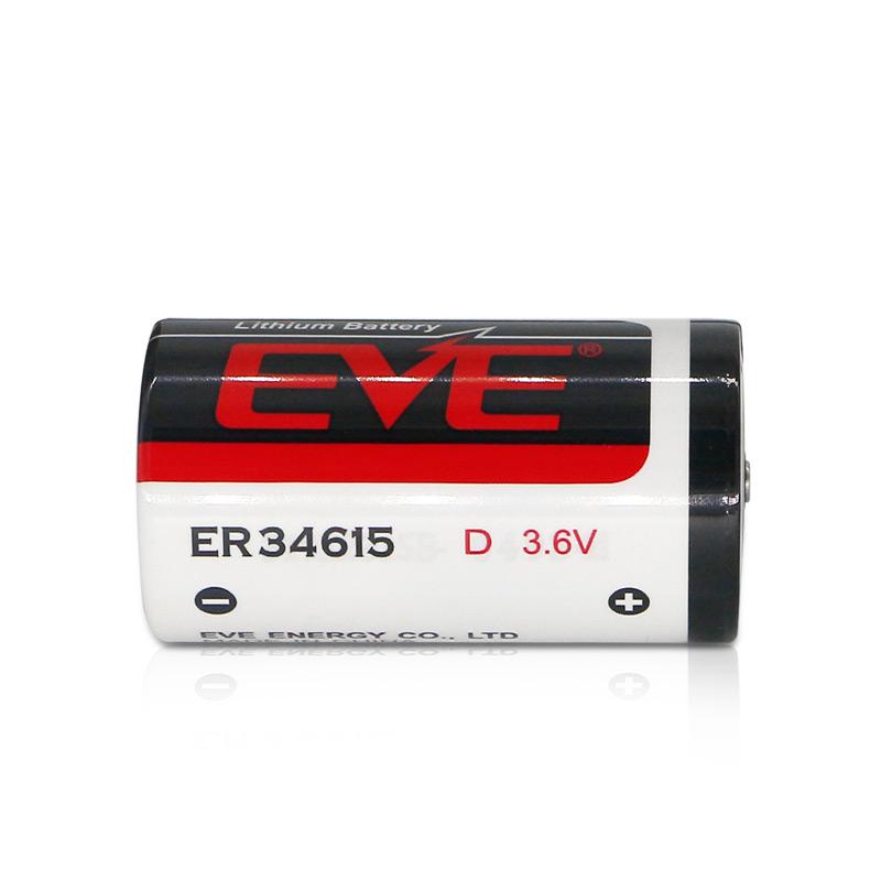 EVE ER34615 3.6V 19000 mAh Lithium Thionyl Chloride D Cell Batteries